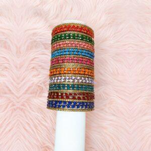 Heart Valaikappu Set Bangles