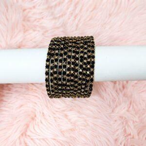 Sunflower Stone Glass Bangles