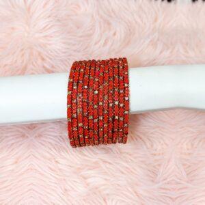 Triple Heart Glass Bangles